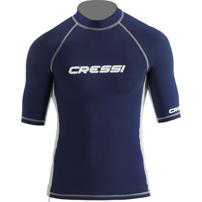 Cressi Rash Guard Short Sleeve Man (dark blue)
