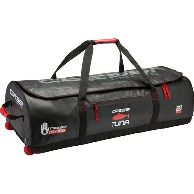 Cressi Tuna Dry Wheeled Bag (black/red)