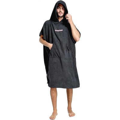 Cressi Poncho Robe (black) [L/XL - 92x118 cm)